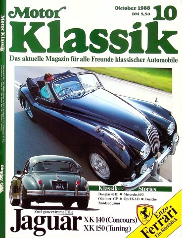 Deckblatt Motor Klassik (10/1988)